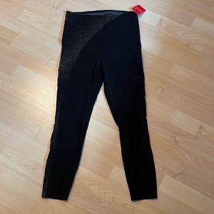 Spanx asymmetrical reflective legging , S